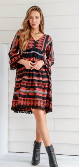 Anglesea Dress Neon Black
