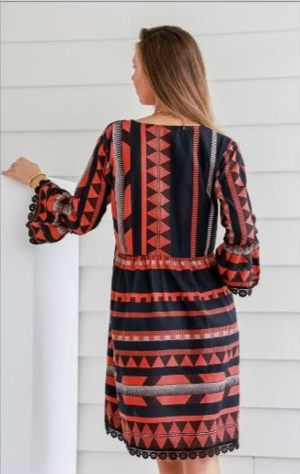 Anglesea Dress Neon Black